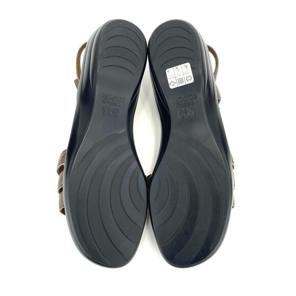 SAS Comfort Sandal Size 9 N Tripad Brown Leather Adjustable Strap Cushioned - Picture 8 of 14